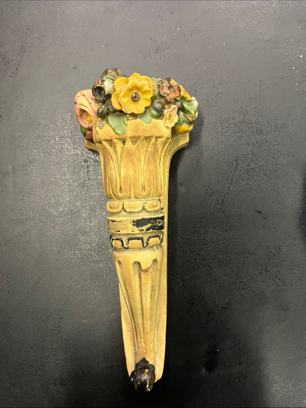 Vintage Floral Wall Pocket Vase